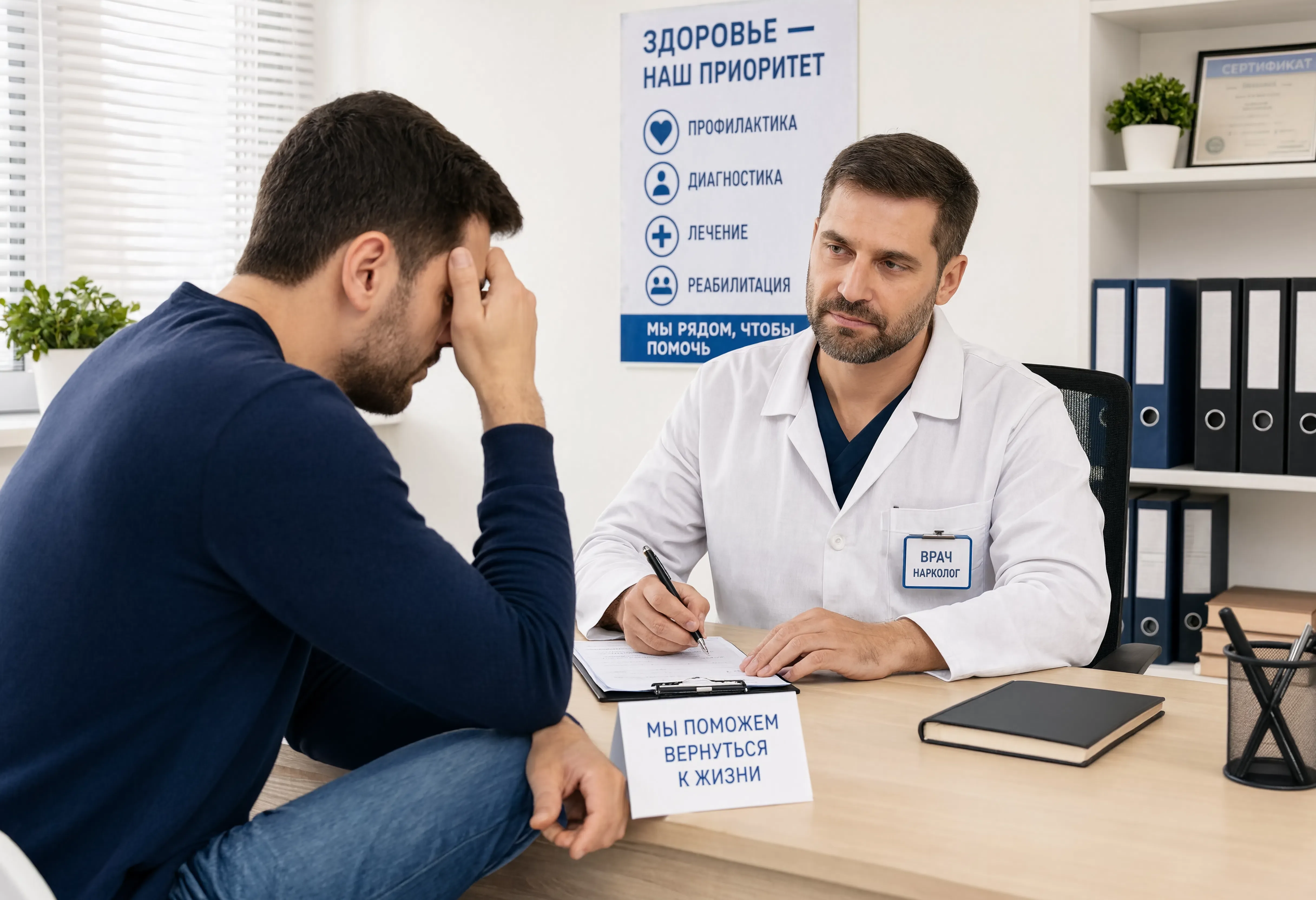 Медицинский персонал в клинике